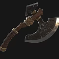 Tomahawk Game Axe Ares Axe Mountain Axe Pangu Axe Cold Weapon Low Face Number Low Model Simple Model Video Level Super Realistic 3d model