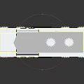 Yellow and Gray Electric Toy Train with Red Stripes 7400 Light and Sound for Kids