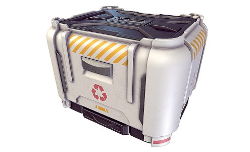 Science Fiction Container 3d model