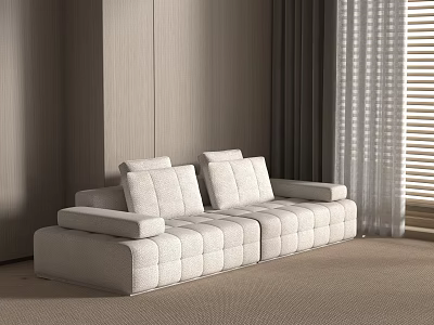 Modern Simple Multi-person Sofa Tofu Block Sofa Sofa Corner Sofa Sofa Module Sofa Multi-person Sofa Multi-person Sofa Multi-person Sofa L-shaped Sofa 3d model