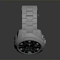 Modern Digital Smart Watch With Stainless Steel Band And LCD