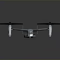 Light Blue Futuristic Tiltrotor Aircraft With Twin Rotors And Streamlined Body