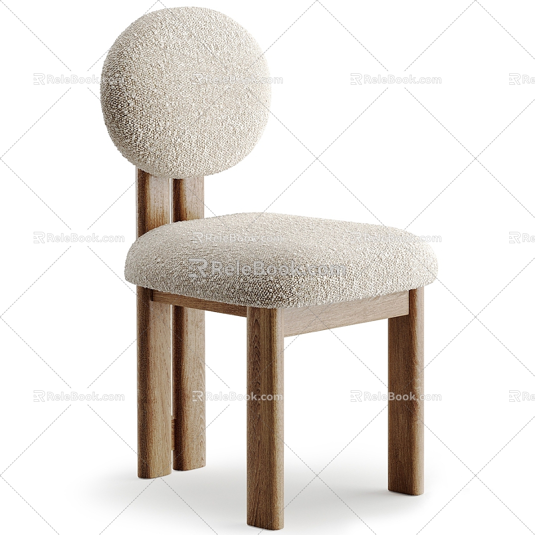 Modern Leisure Chair Single Chair Chair Dining Chair 3d model