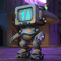 Robot Cyberpunk Intelligent Robot Science and Technology Sense Robot Science Fiction Robot Assistant Machine Doll Robot Decoration 3d model