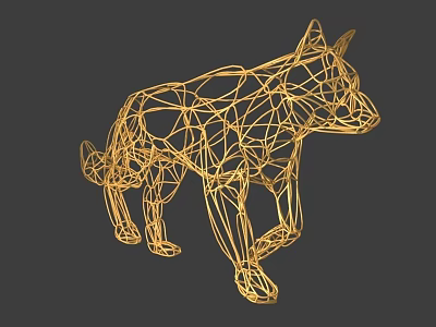 Wolf rattan 3d model