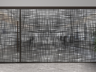 Glass partition 3d model