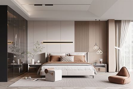 Modern Bedroom 3d model