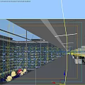 Spacious Office Corridor With Glass Curtain Walls Natural Light People Walking And Modern Exterior View