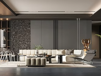 modern living room 3d model