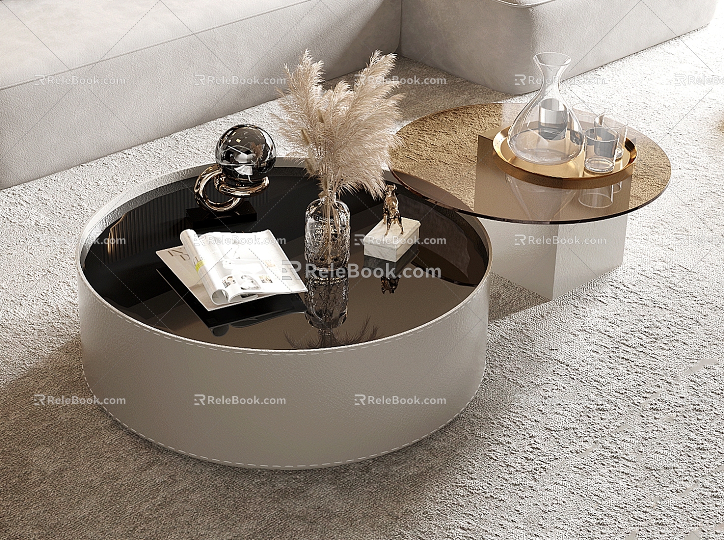 Modern coffee table 3d model