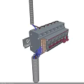 Industrial Circuit Breaker Equipment With IEC 60898 Standard Multiple Switches And Wiring Connections
