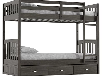 Bunk bed Children's bed 3d model