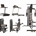 Complete Fitness Equipment Set for Home Gym Including Treadmill Multi functional Trainer and Strength Machines