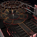 Modern Stage Tibetan Song Meeting Stage 3d model