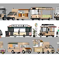 Variety Of Food Trucks For Mobile Catering Business