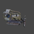 Dresser Vintage Bulldozer With Metal Tracks And Heavy Duty Front Blade