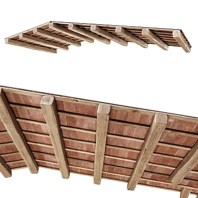 Comfortable Modern Upholstered Sofa Bench With Soft Fabric For Living Room Decor 3d model