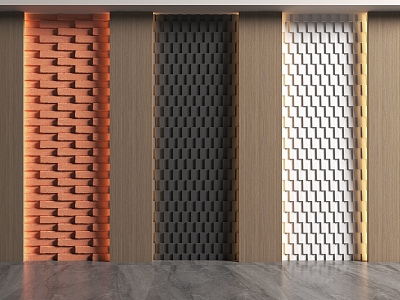 Stereo wall background wall 3d model