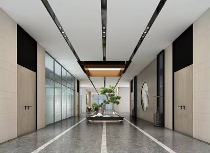 New Chinese Atrium 3d model