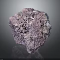 Natural Purple Wood Stone With Porous Surface And Unique Hole Patterns