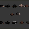 Diverse Stylized Cartoon Characters With Various Outfits Hairstyles And Poses