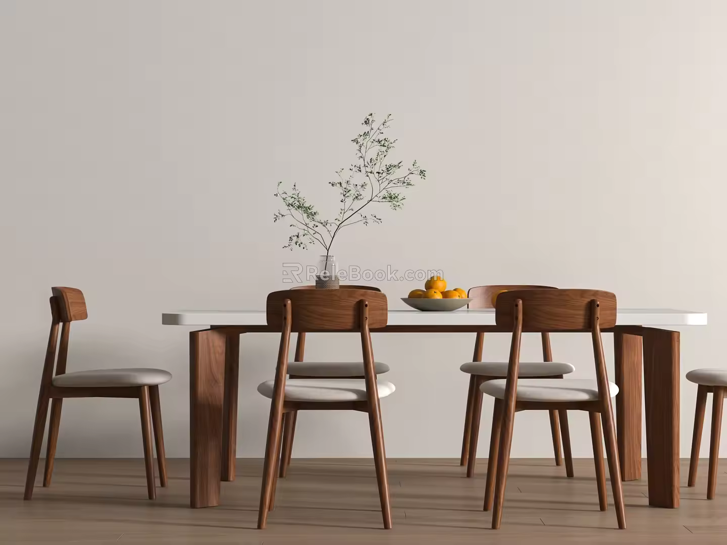 Middle Ancient Quiet Dining Tables and Chairs Middle Ancient Quiet Dining Tables and Chairs 3d model