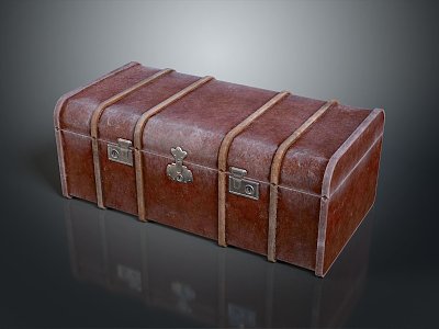 Boxes, Bags, Leather Boxes, Leather Boxes and Containers Realistic 3d model