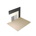 Modern Double Doors in Dark Brown and Light Wood Finishes with Sleek Design
