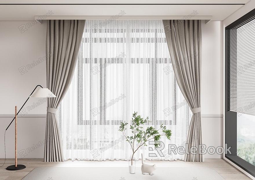 curtain fabric curtain gauze curtain fabric curtain model