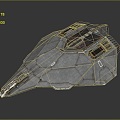 Modern fighter sci-fi fighter next-generation fighter sci-fi fighter 3d model