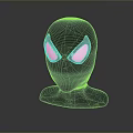 Spider Man Black Helmet With Red Eyes And White Web Patterns Game Movie Character