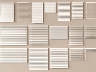 Minimalist venetian blinds Rolling blinds Venetian blinds 3d model