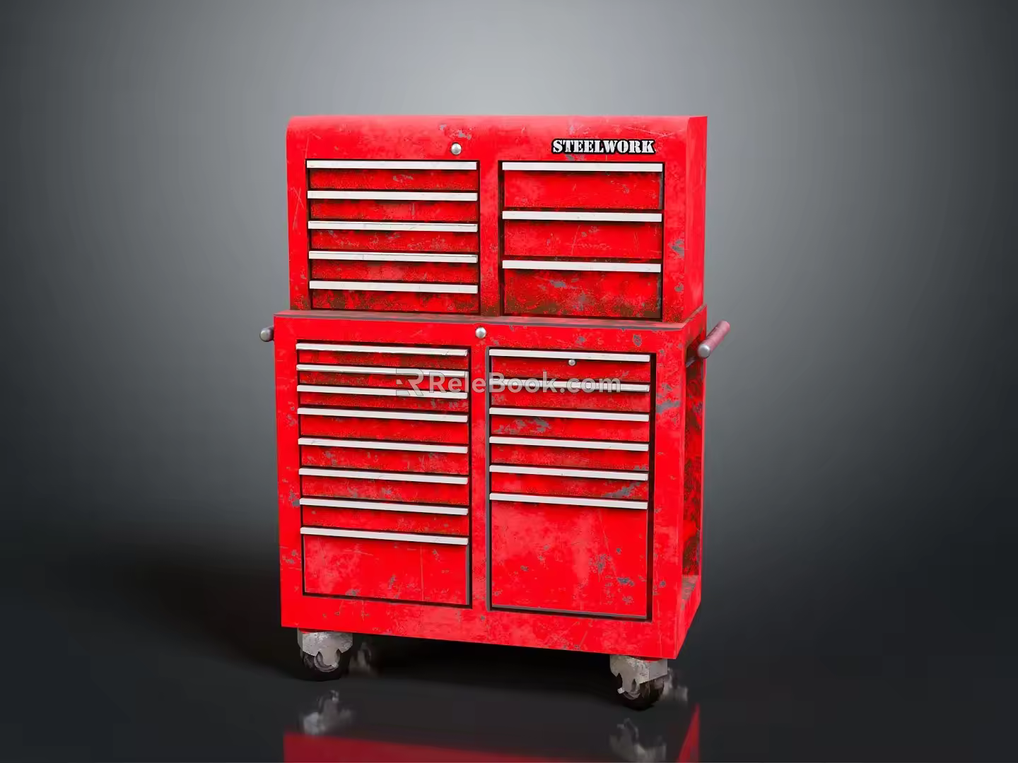Modern Toolbox Large Toolbox Iron Box Iron Box Iron Trunk Box 3d model