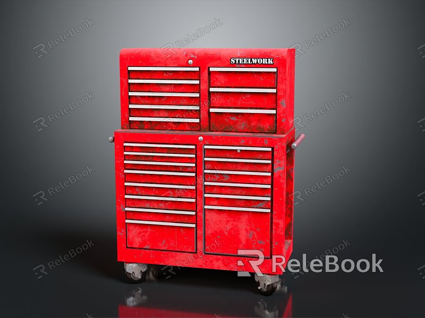 Modern Toolbox Large Toolbox Iron Box Iron Box Iron Trunk Box model