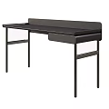 Minimalist Modern Dressing Table With Black Tabletop And Metal Frame Structure 3d model