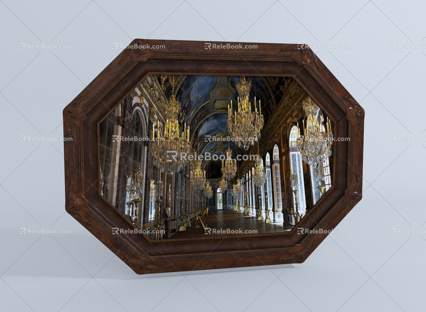 American-style Photo Frames Old Photo Frames Photo Wall Decorations 3d model