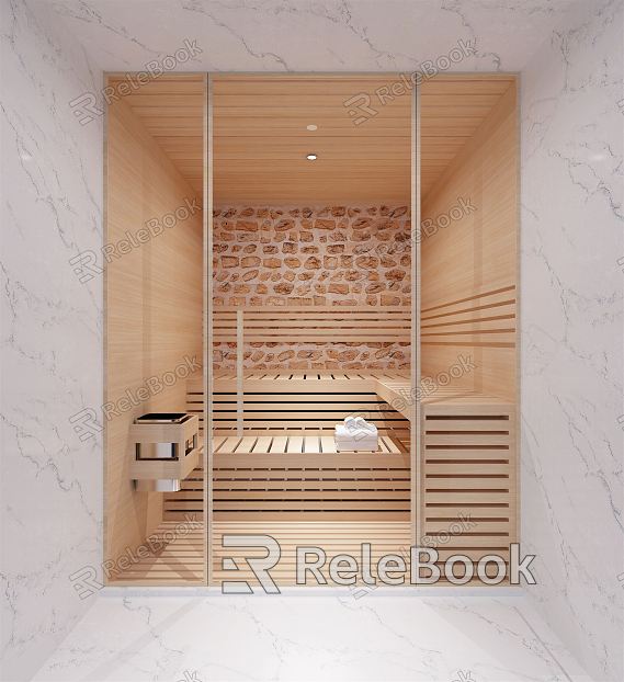 Modern Sauna Room model