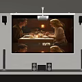 Projector screen 3d model