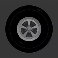 High Performance Black Car Tire With Silver Alloy Spoke Wheel Rim For Automotive Parts
