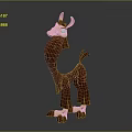 Decorative Ornament Set Featuring 3D Designed Brown Animal Figure for Modern Home Decor