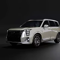 White Sleek Modern Luxury SUV Featuring Front Fascia Grille LED Headlights And Alloy Wheels