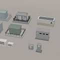Distribution box controller public distribution box distribution cabinet 3d model