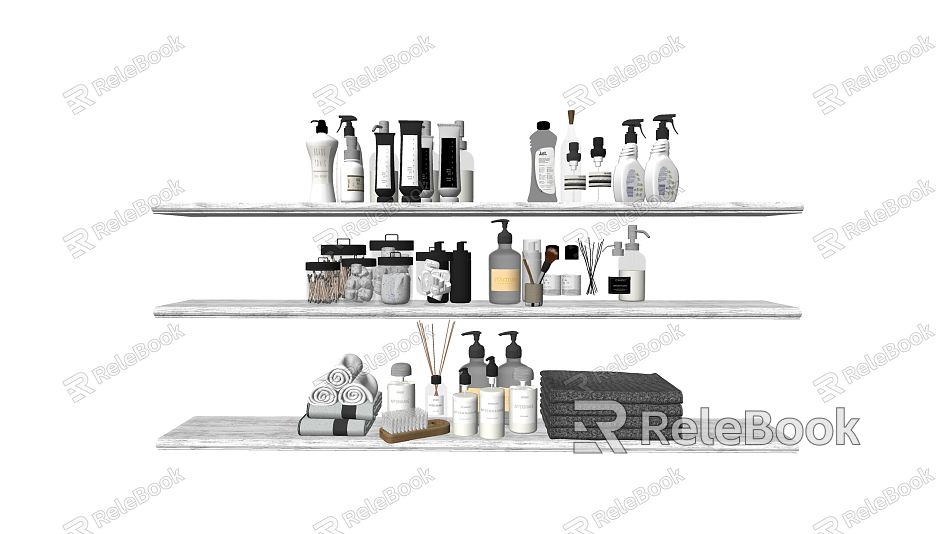 Modern bathroom small toiletries model