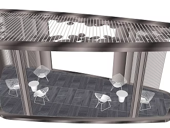 Modern gallery frame Special-shaped gallery frame Characteristic gallery frame Leisure gallery frame 3d model