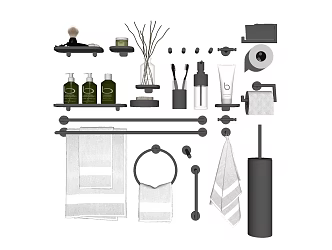 Modern Sanitary Ware Hardware 3d model