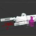 Heavy Machine Gun Long Range Weapon 3d model