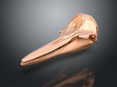 3D Printed Copper Colored Anatomical Medical Device for Medical Education and Surgical Planning 3d model