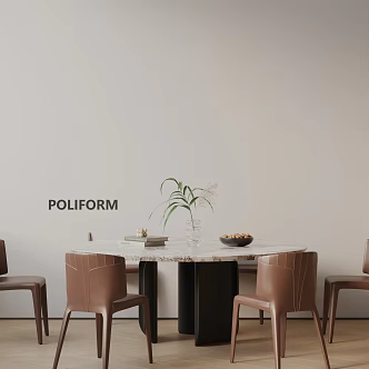 Modern table combination 3d model