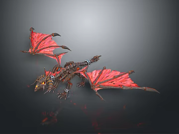Mechanical Dragon Sci-Fi Role Game Character Mechanical Biological Lava Dragon Mechanical Pterosaur Magical Bird Dreamy Bird (ID:ggaeh030449)