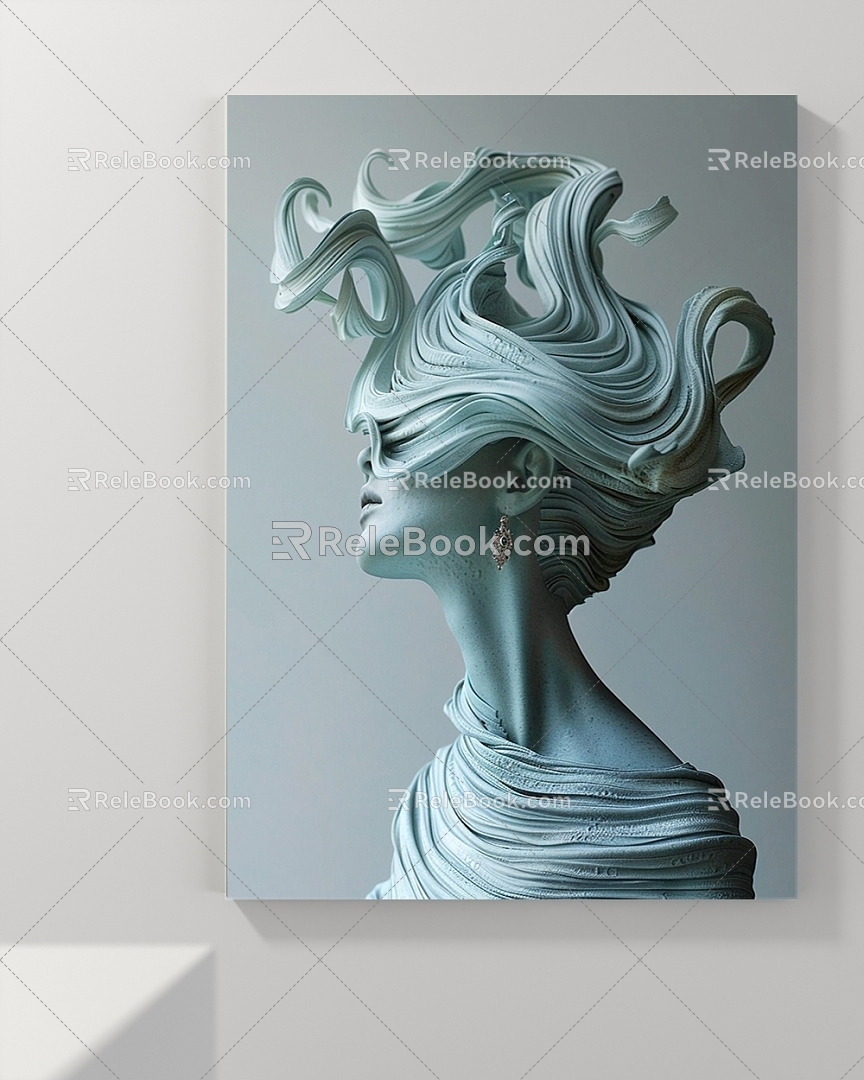 Decorative Painting Figure Painting Landscape Painting Abstract Painting Plant Painting 3d model